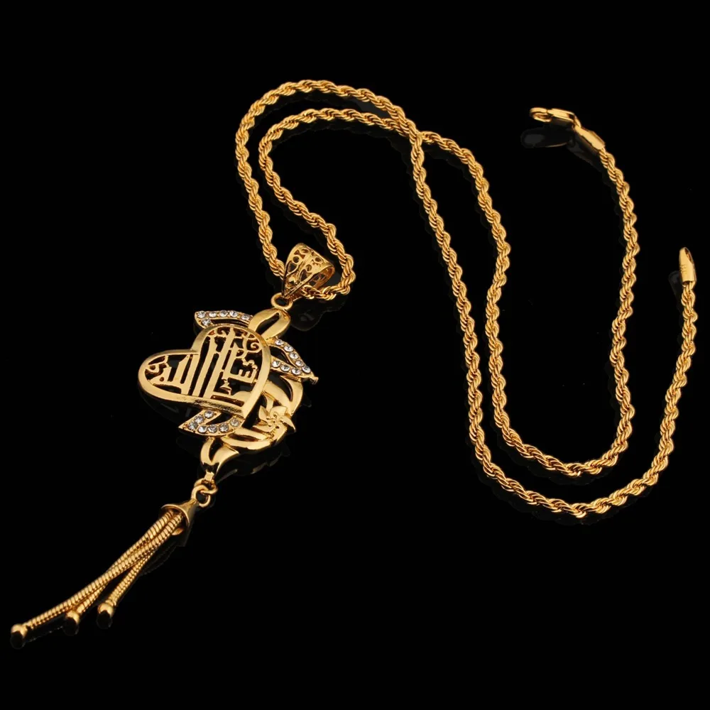 Золотой цвет африканские ювелирные изделия подвеска ожерелье винтажные