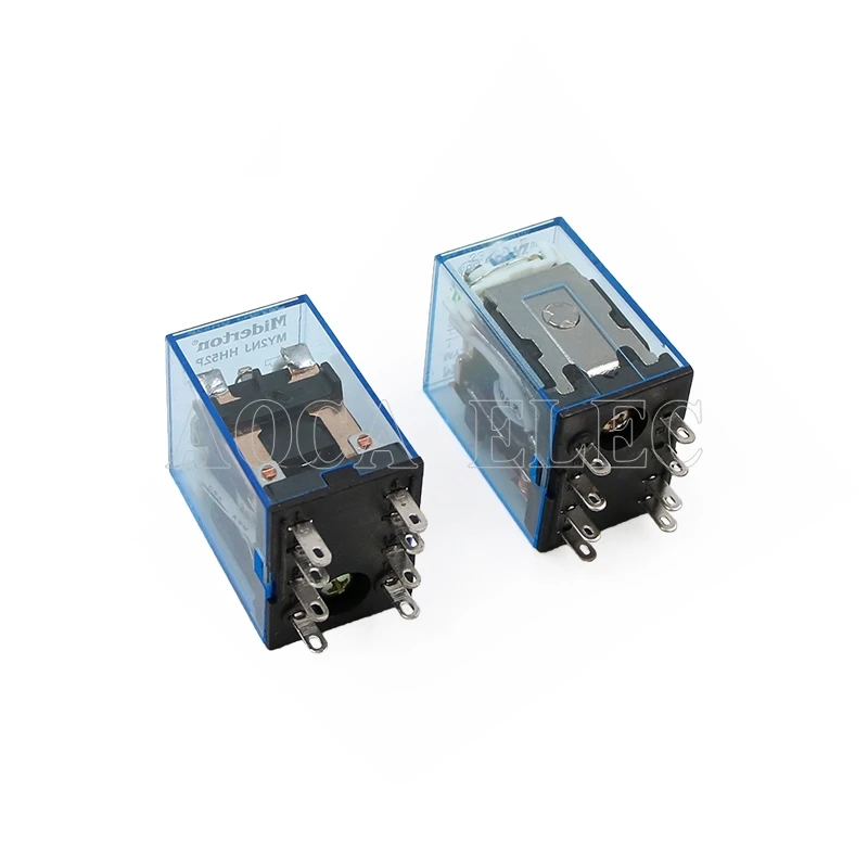 OMRON HH52P MY2NJ Relay Coil General DPDT Micro Mini Electromagnetic Relay Switch with Socket Base LED AC 110V 220V DC 12V 24V