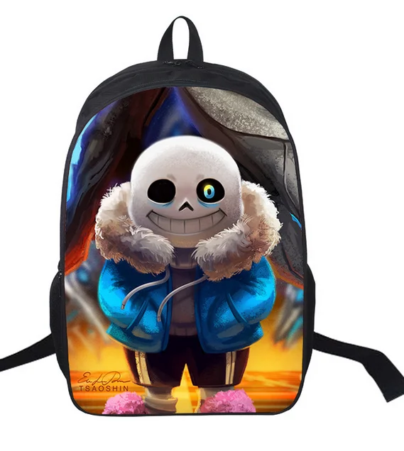 16 дюймов Аниме Undertale рюкзак для подростков мальчиков девочек школьные сумки для женщин мужчин Дорожная сумка Детские Школьные Рюкзаки