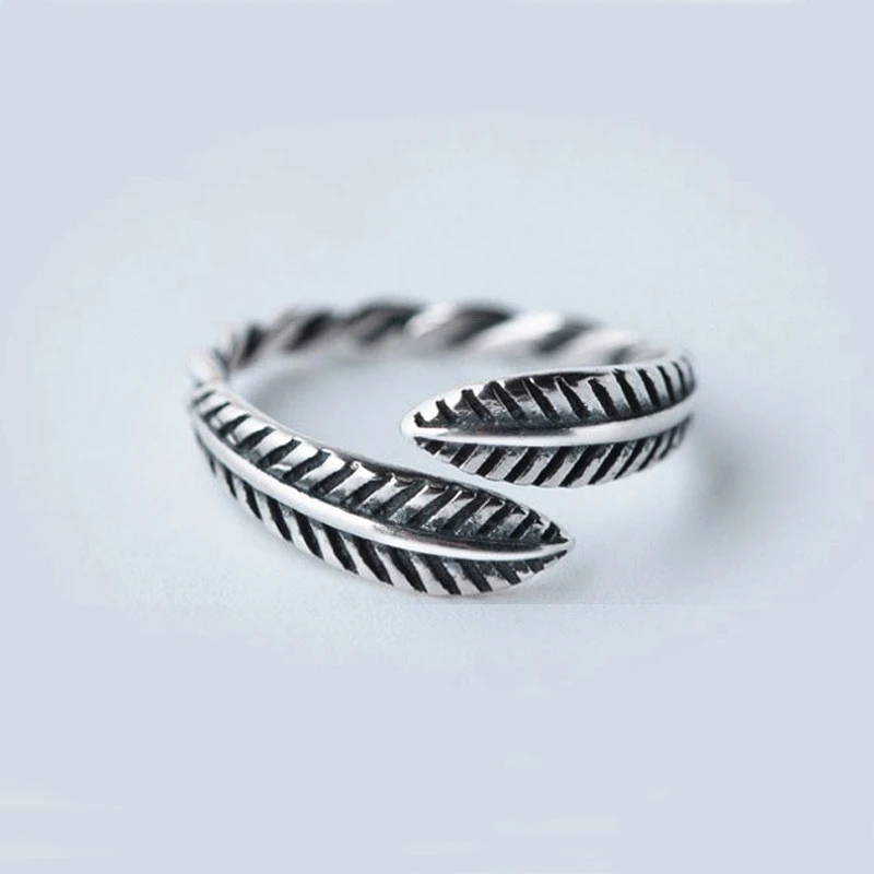 Женские серебряные кольца из тайского серебра 925 пробы регулируемые открытые в