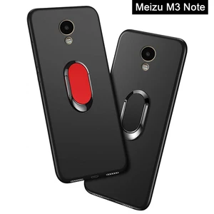 Cover for Meizu M3 Note Note3 Case luxury 5.47 inch Soft Black Silicone Magnetic Car Holder Ring Cas in Pakistan