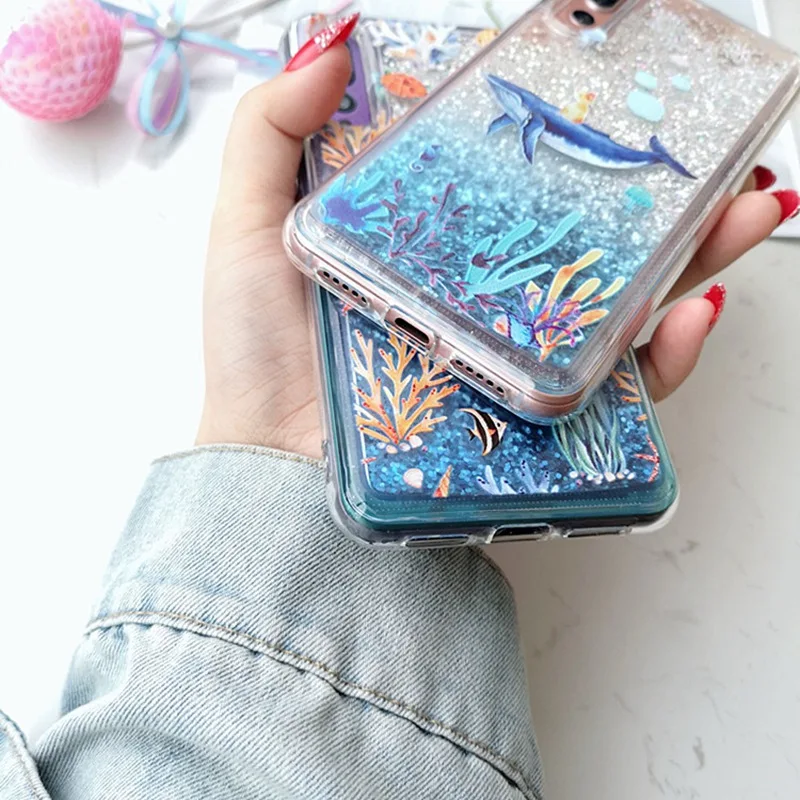 Чехол с жидким песком для Huawei P20 pro lite P10 Honor 8X 7X 9 10 V10 7C Pro Y9 Y7 2018 P smart Plus Nova 3 3i 4