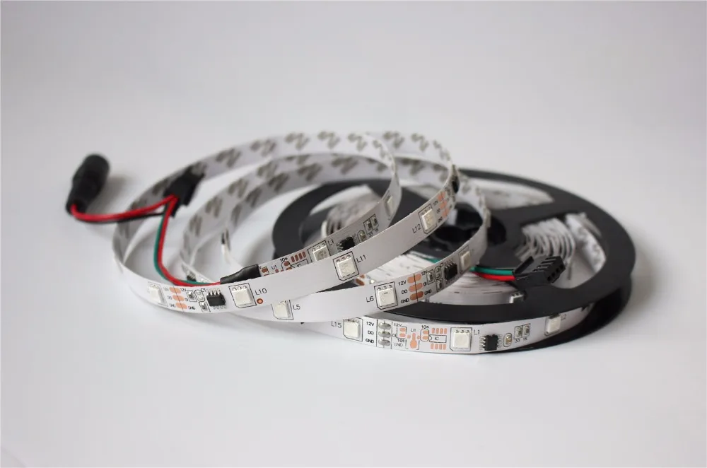 Светодиодная лента с чипом 1903 IC 5050 12 В постоянного тока цифровая RGB цвета мечты 133