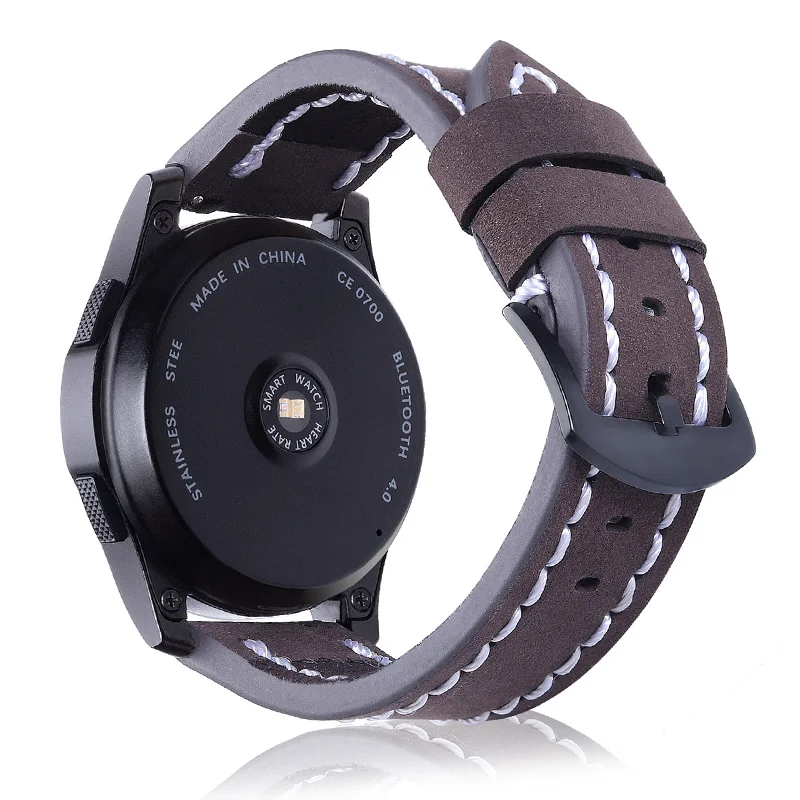 Laforuta gear S3 Frontier ремешок для samsung Galaxy Watch 46 мм S 3 Slassic 22 мм кожаный браслет на запястье Ретро винтажный ремень