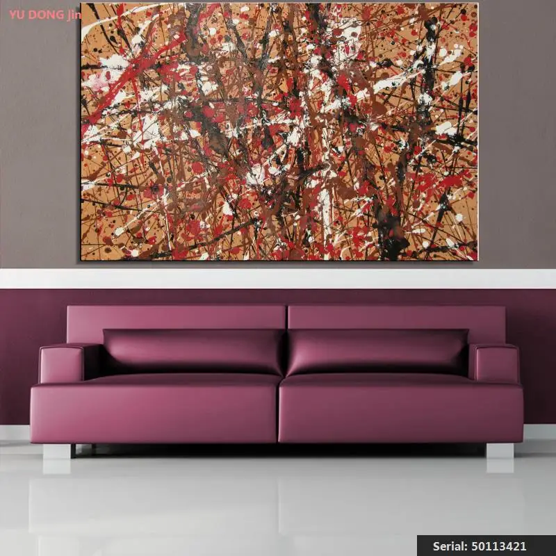 Jackson Still life Abstract oil Painting Drawing art Spray Unframed Canvas wire straw children action kitchen50113421 | Дом и сад