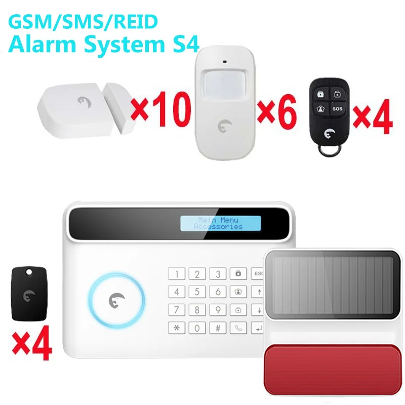 Система сигнализации с солнечной вспышкой gsm SMS RFID тремя функциями