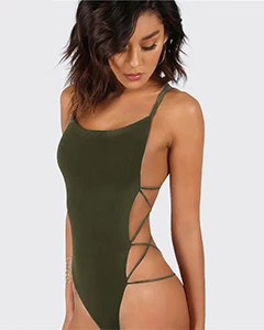 COLROVIE Strappy с открытой спиной сексуальный клубный костюм для женщин Тощий Крест сзади летний Боди бордовый без рукавов основной боди