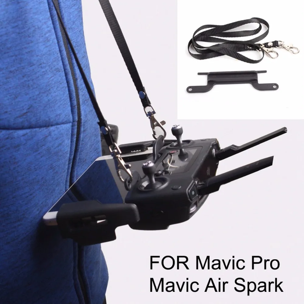 Пульт дистанционного управления с двойной подвеской для DJI Mavic 2 PRO Zoom Mavic Air Spark Hook Bracket Lanyard ремень плечевой ремень для шеи