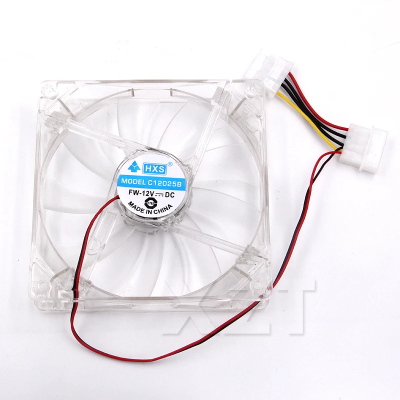 Высококачественный Компьютерный Вентилятор для ПК 12 см с 4 светодиодами 8025 8