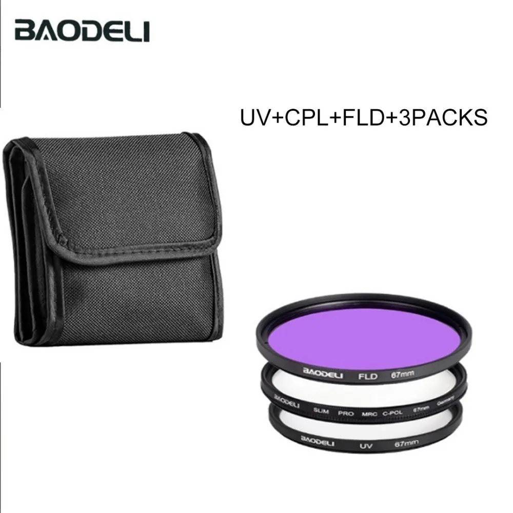 SET 9 BAODELI Nd Fld Uv Macro Star Polarisatie набор фильтров для объектива семейный 49 52 55 58 62 67 72 77 82 мм для Nikon Canon sony аксессуары - Цвет: SET 9