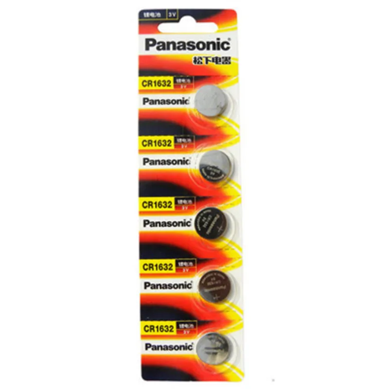 5 шт./лот Литиевые Батарейки PANASONIC CR1632 1632 DL1632 3V|coin battery|3v lithium battery3v |