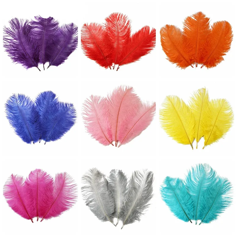 

100 Pcs 15-20CM Beautiful Cheap Ostrich Feathers For DIY Jewelry Craft Making Wedding Party Decor Accessories Wedding Decoration