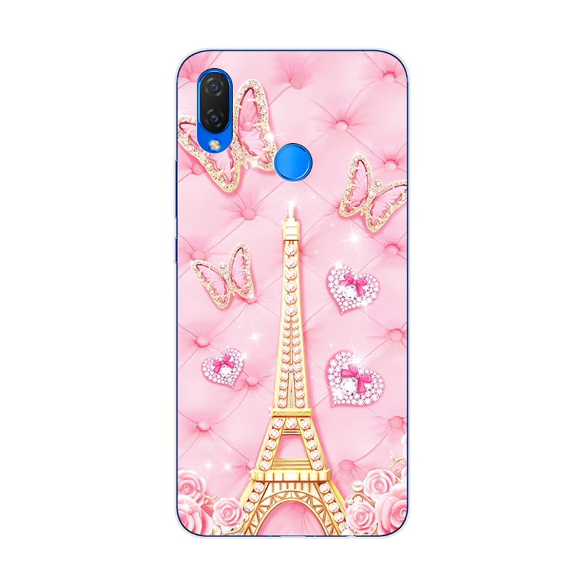 Чехол для Huawei Nova 3i мягкий силиконовый чехол 6 3 дюйма милые чехлы из ТПУ с принтом