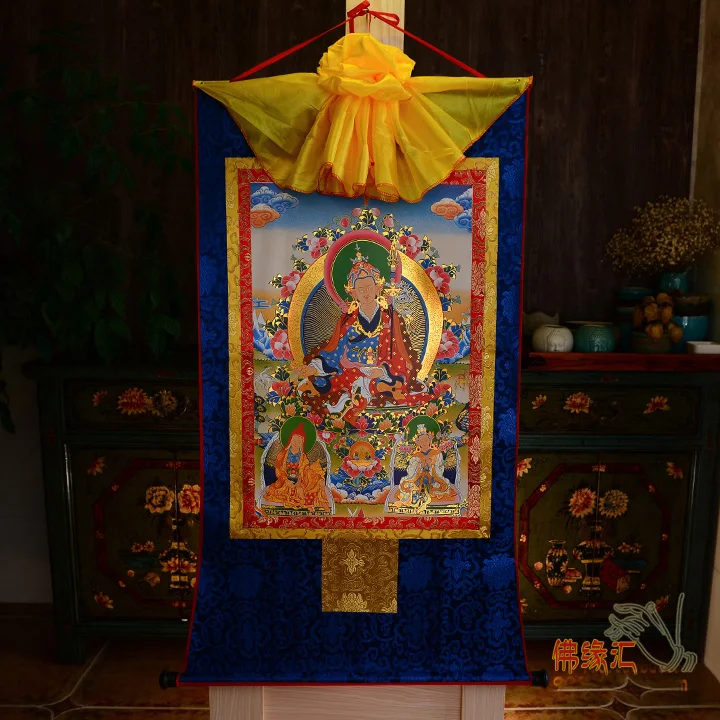 Оптовая продажа Буддийские принадлежности 4p-60 см Thang-ga Thangka-эффективная защита