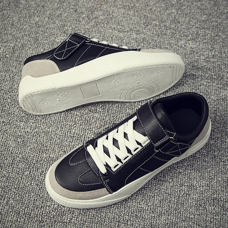 Man Casual Shoes Black White Mens Spring Autumn Non Slip Walking Flat Men Comfortable Fashion Male Footwear | Обувь