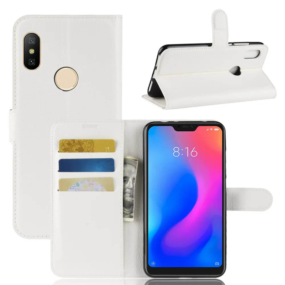 Роскошный кожаный флип-чехол для Xiaomi Redmi Note 6 Pro чехол-книжка с подставкой чехол