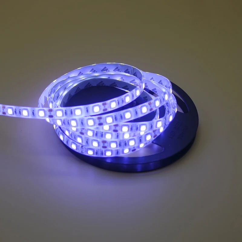Светодиодная лента 5050 DC12V 60 светодиодов/м гибкая светодиодная RGB Диодная