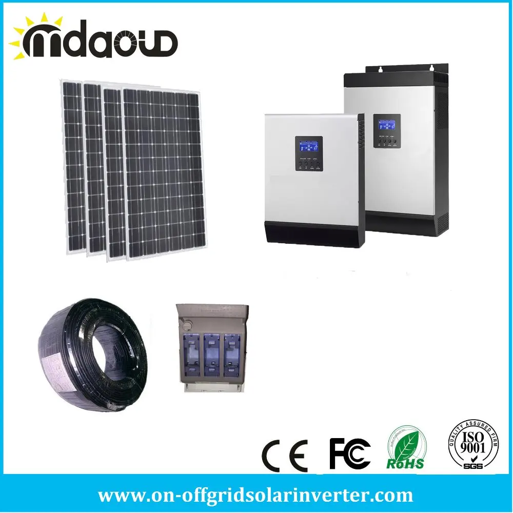 Комплект солнечных батарей вне сети 4.5kw PV панели батарей/10kVA 8kw инвертор/зарядное