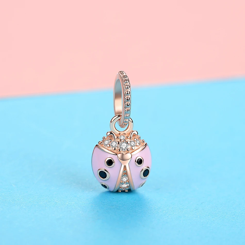 Европейский Шарм бусина из стерлингового серебра 925 пробы подвеска на удачу в