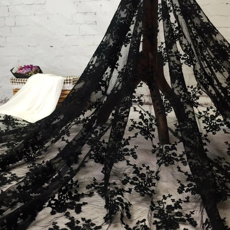 5 ярдов свадебная кружевная ткань черного белого розового желтого зеленого цвета