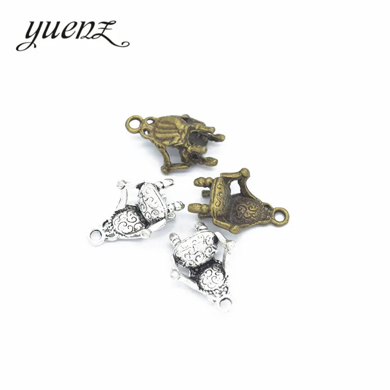 YuenZ 10 шт античное серебряное покрытие ожерелья из сплава цинка Подвески