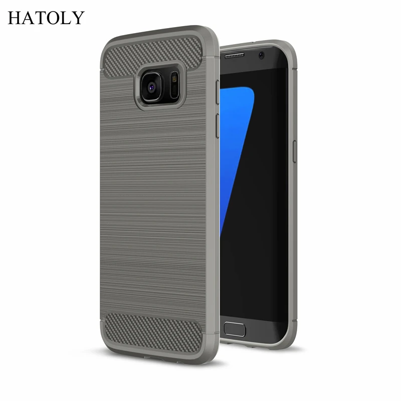 Чехол HATOLY для samsung Galaxy S7 противоударный мягкий силиконовый гибридный чехол