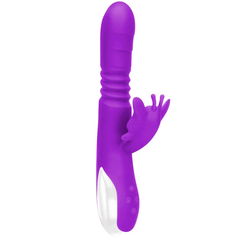 Двойной двигатель эластичный фаллоимитатор вибратор точки G для женщин мощный