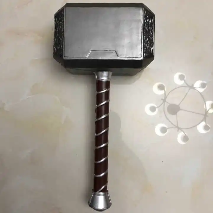 1: 1 scale Thor hammer Thor hammer toys Thor Custome costume game Thor props hammer stage properties PU and foam toy