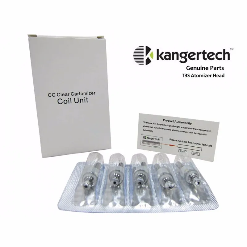 Оригинальный Kanger сменные катушки CC прозрачная катушка картомайзера блок T3S