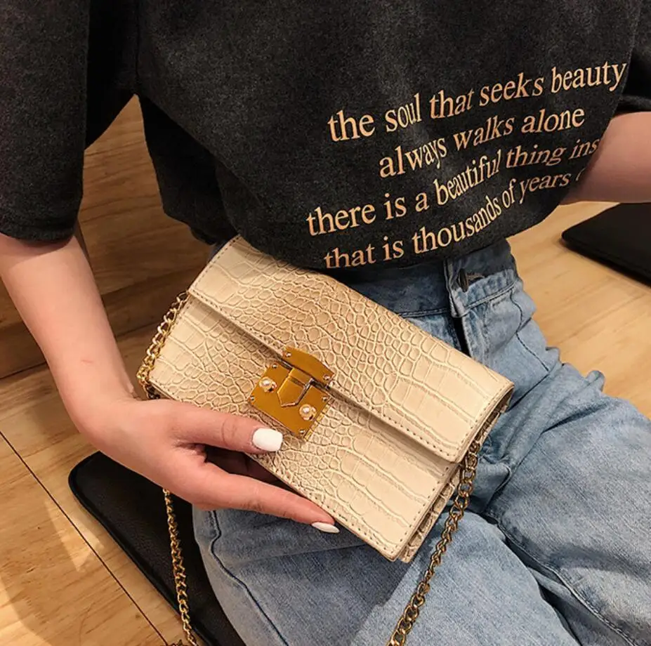 Мода 2019 г. металлический замок мини небольшой площади пакет сумка Crossbody посылка