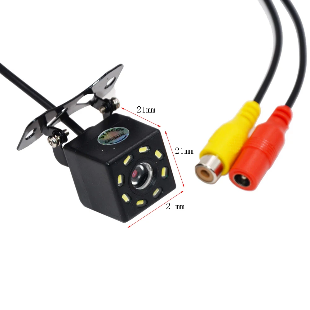 Автомобильная камера заднего вида с вилкой 4 светодиодами HD ночного видения