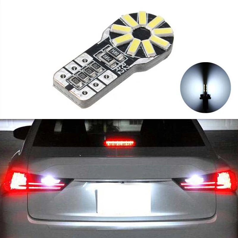 1 сверхъяркий светодиодный светильник для номерного знака T10 3014SMD без ошибок Nissan