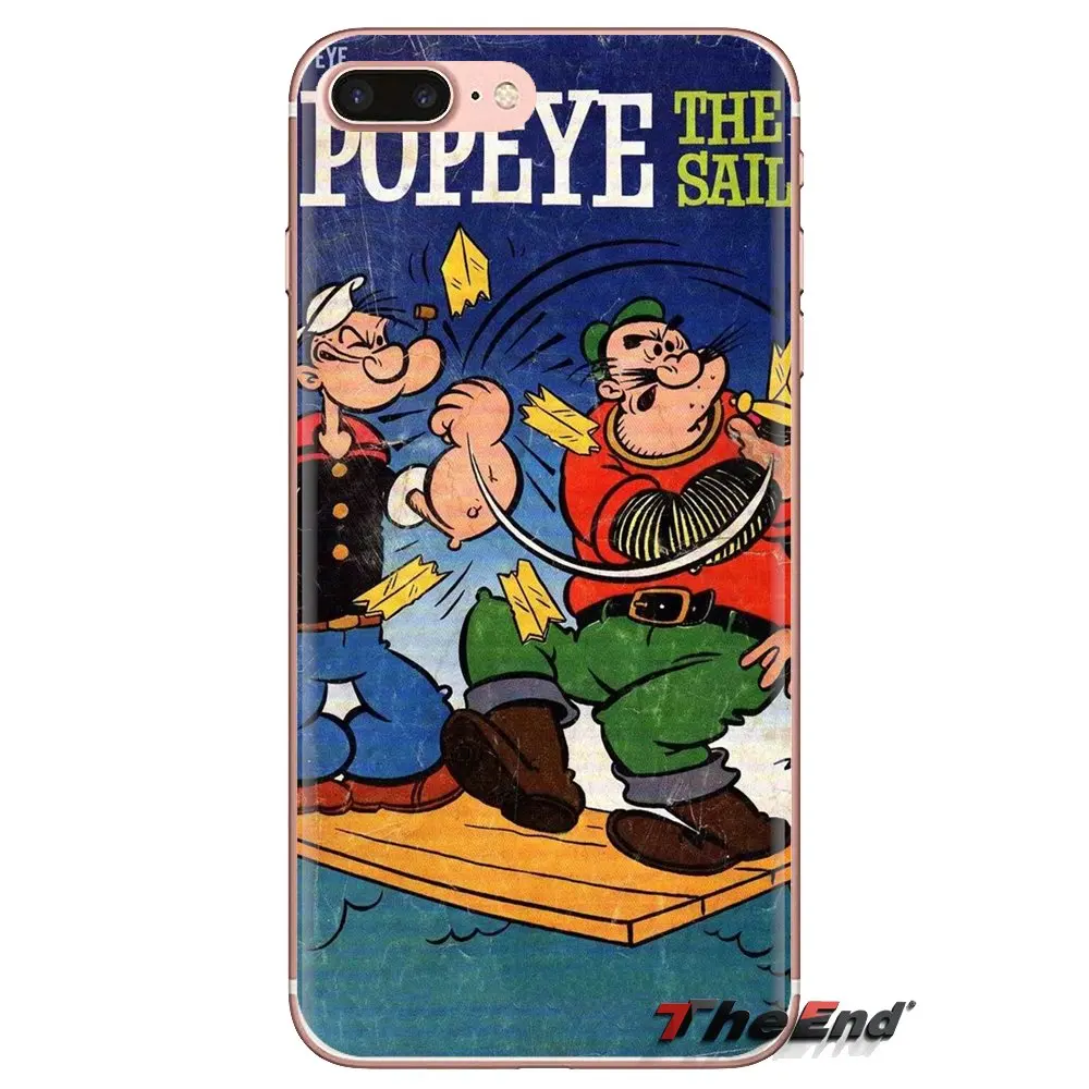 Прозрачный чехол из ТПУ Popeye The Sailor Man обои для iPod Touch Apple iPhone 4 4S 5 5S SE 5C 6 6S 7 8 X XR XS Plus MAX -