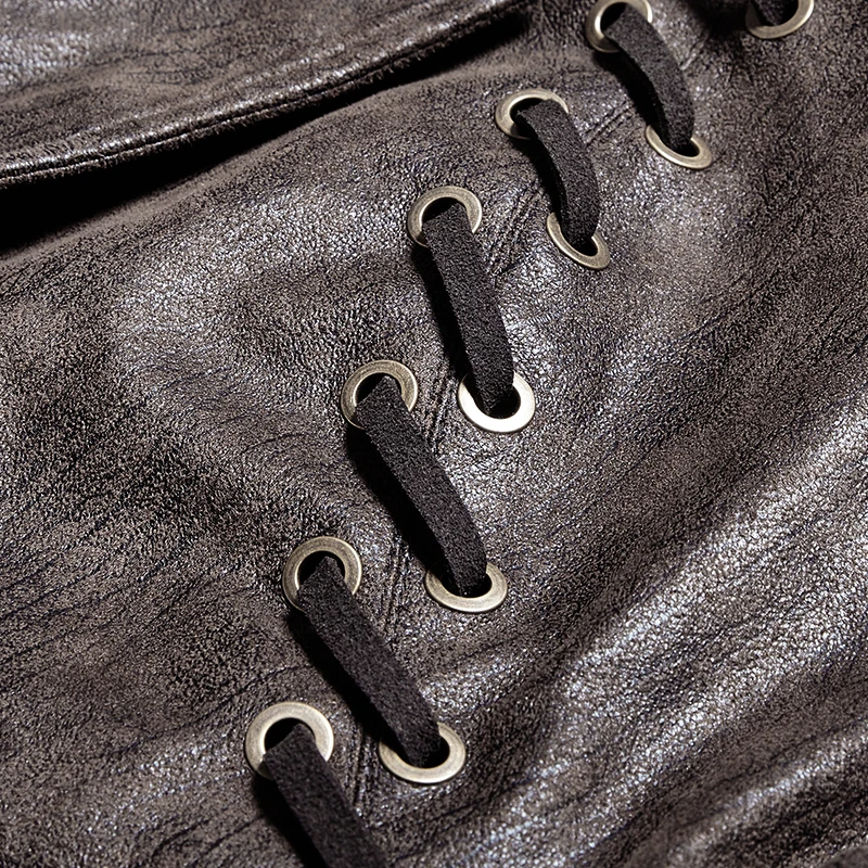 Женская Повседневная куртка в стиле панк длинная Съемная для косплея готическом