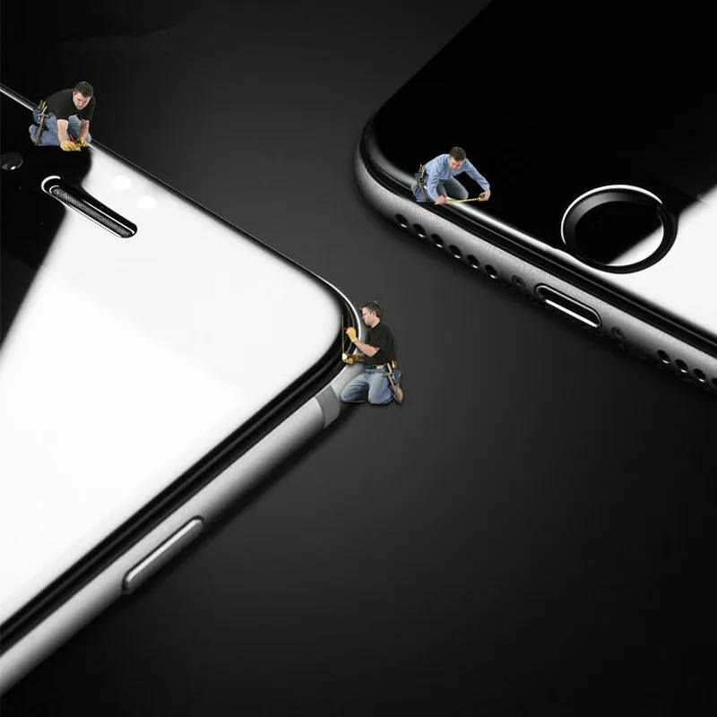 5D (2nd Gen 4D) Премиум Закаленное стекло протектор экрана для iPhone X 7 8 Plus закаленная