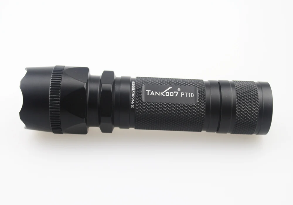 TANK007 PT10 CREE XM-L2 U3 1000 люмен 5 Режим светодиодный фонарик факел памяти(1x18650
