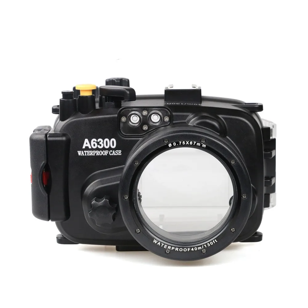 Для sony A6300 с точной звуковой сигнализацией оборудование Meikon 40 м/130 футов подводный водонепроницаемый корпус чехол для дайвинга