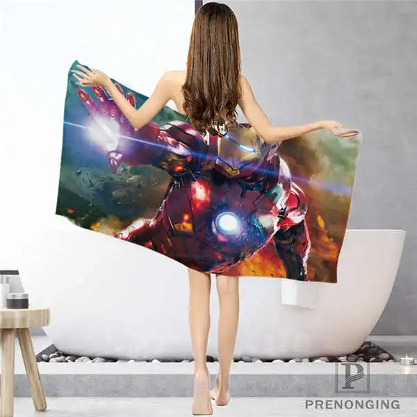 Face or Bath Towel На заказ iron_man тряпка для ванной комнаты полотенце s полотенце для лица/банное полотенце для душа Размер s 33x74 см/72x143 см#18-12-16-01 - Цвет: Face or Bath Towel