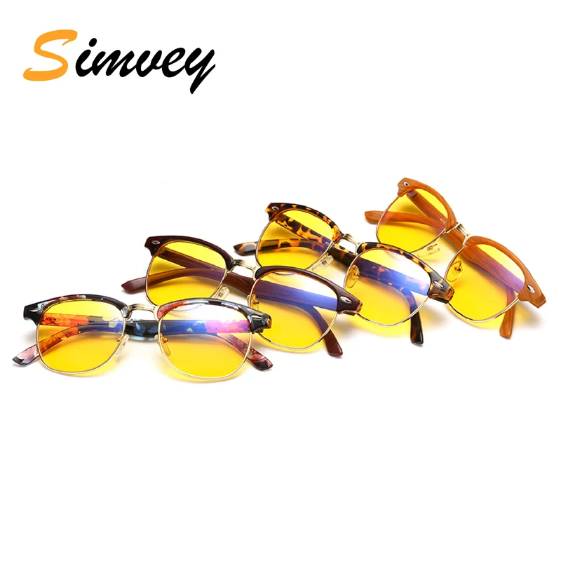 Simvey модные брендовые Дизайнерские мужские компьютерные очки с фильтром