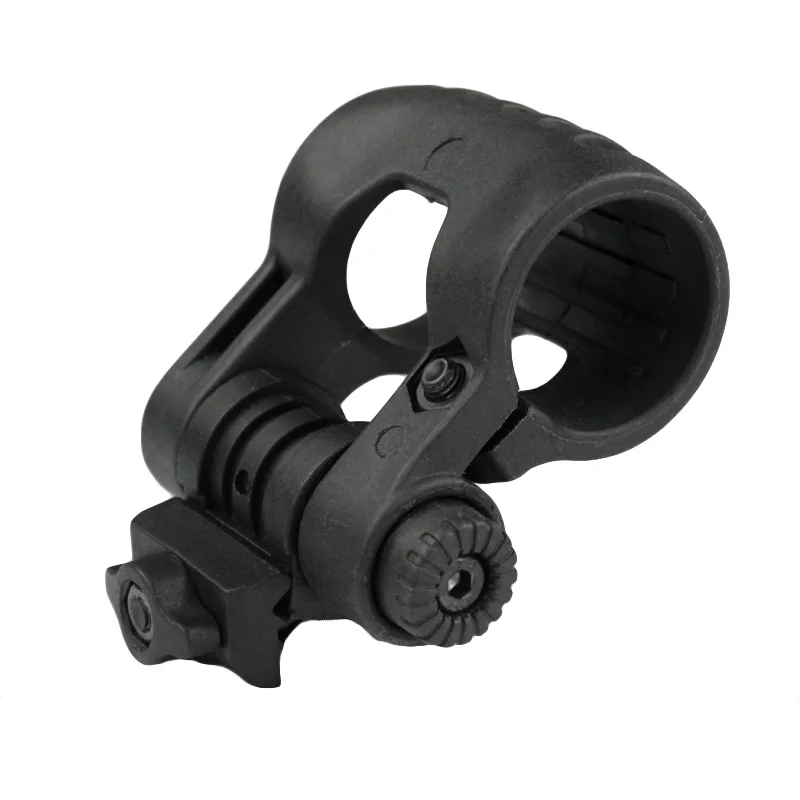 VULPO Airsoft Flashlight Clamp Adjustable Tactical Light Mount to Hold 25.4mm Diameter Lights BK DE | Спорт и развлечения