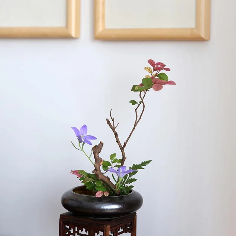 Zen японский стиль Ikebana цветочный горшок винтажный керамический вазы Настольный