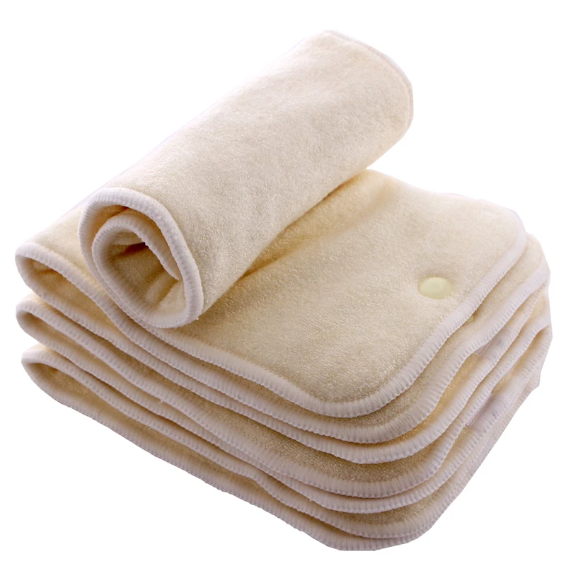 JinoBaby Натуральный Бамбуковый Couche Lavable многоразовые подгузники супер впитывающие