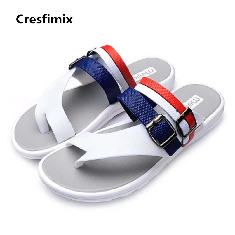 

Cresfimix/мужские модные удобные пляжные сланцы; Мужские новые крутые синие сланцы; Мужские мягкие сланцы из искусственной кожи; a500