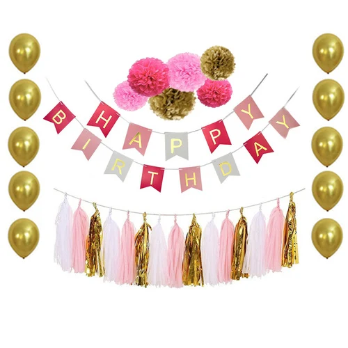 1 комплект мятный баннер для маленьких мальчиков с днем рождения тканевая бумага