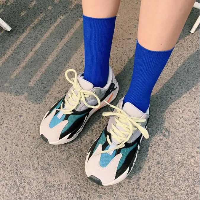 Женские и мужские забавные носки унисекс повседневные карамельных цветов