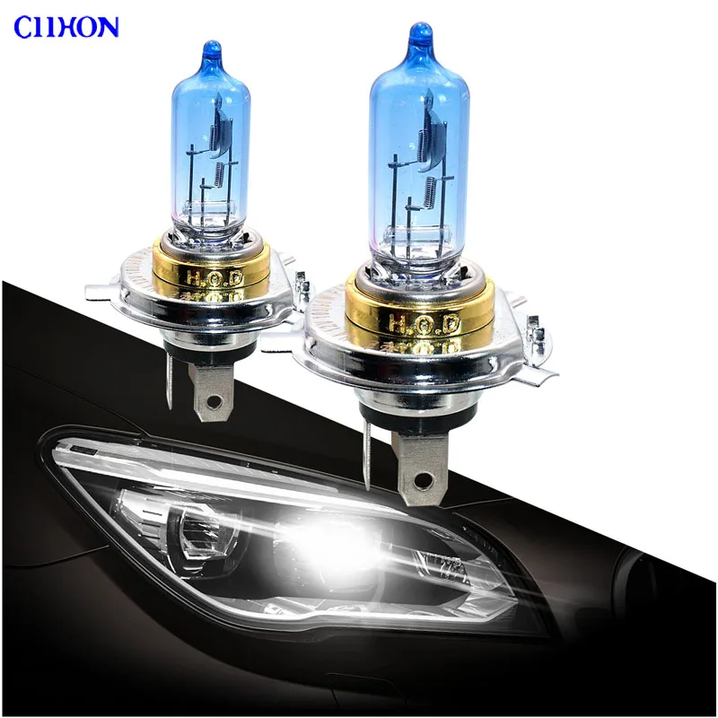 Ciihon 4 шт. для VW Bora 1J2 1998-2005 седан H4 501 55 Вт 100 Вт Супер белый ксенон HID Высокий/низкий/Светодиодный Боковой фары лампы