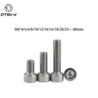 Метрическая резьба DIN912 M4 304 болты с шестигранной головкой из нержавеющей стали M4 *(456810121416182022253035404550)