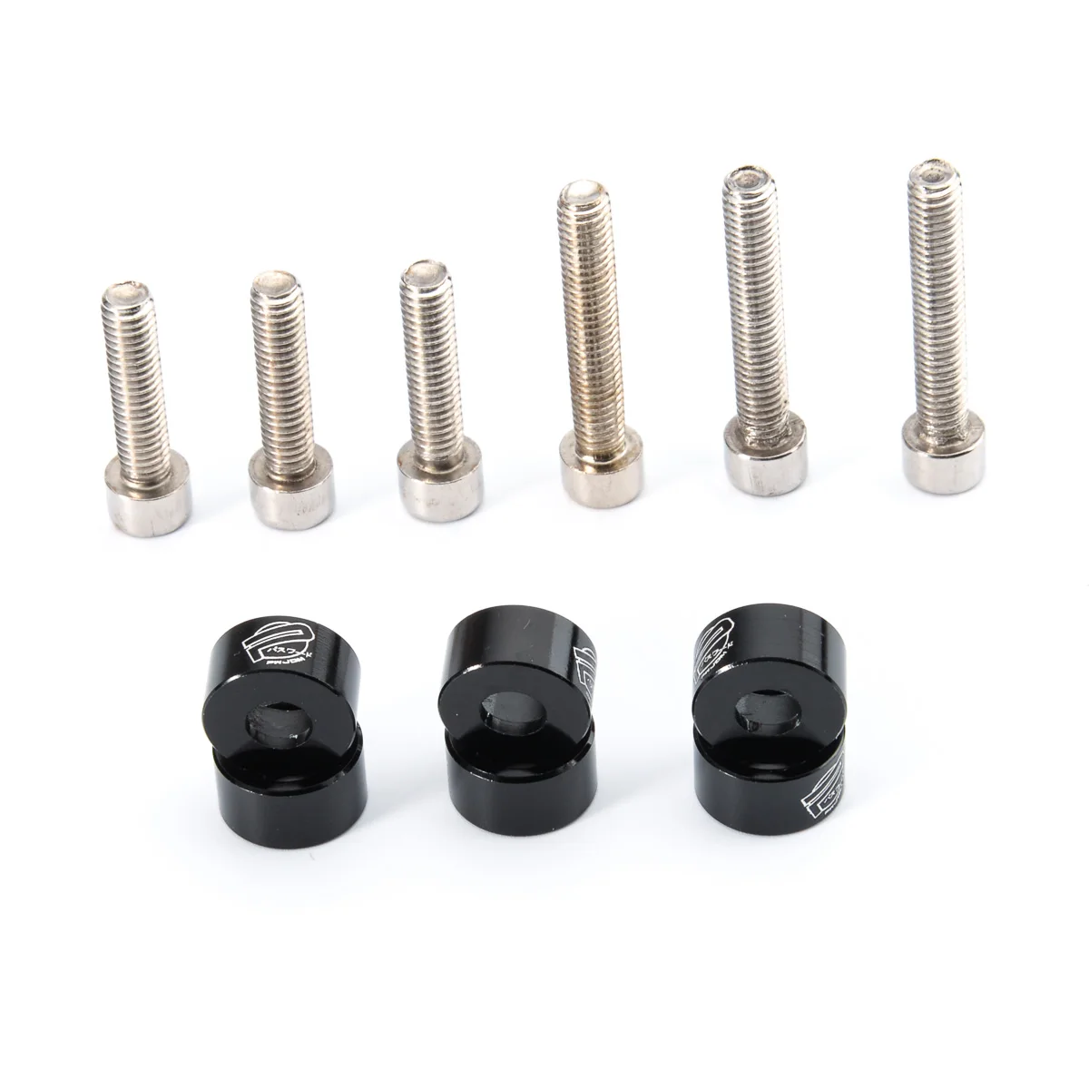 Новый Черный 6 шт. JDM Прокладка Винт Входе трубы Двигателя Шайбы Болты Комплект