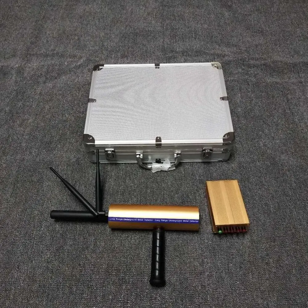 Aluminum box Updatd подземный AKS 3D металлоискатель с антенной 2 шт. с большим радиусом действия, алмазный, арчеологический, золотой, серебряный, медный детектор - Цвет: Aluminum box