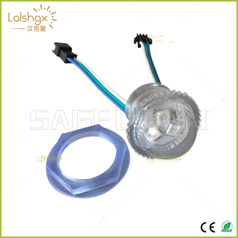 30 шт. DC12V WS2811 светодиодный модуль открытые Точечный светильник 3 s 5050 SMD RGB чипы